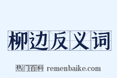 柳边反义词是什么意思的图片